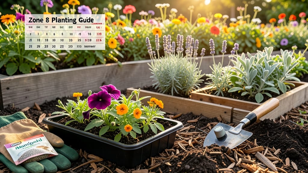 When to Plant Flowers in Zone 8: Local Frost Dates by City for Perfect Timing